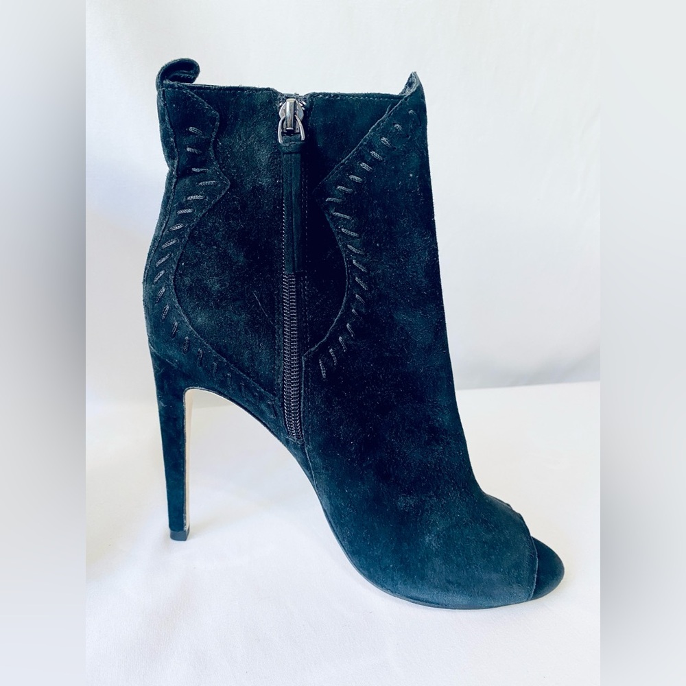 Rebecca Minkoff Ridley Stiletto‎ Heel Peep Toe Booties 8 - Picture 9 of 15